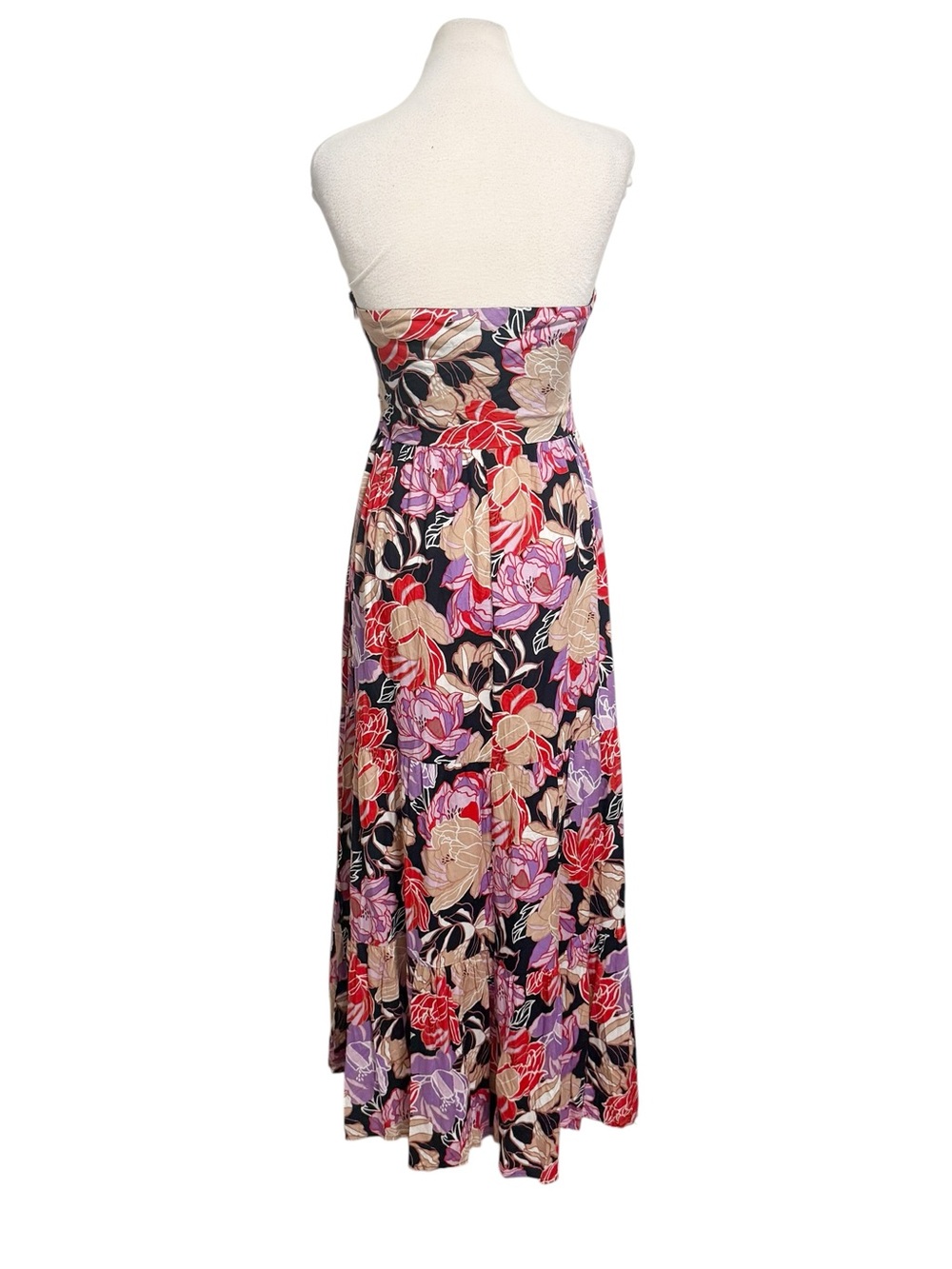 Petal & Pup Floral Strapless Cutout Noosa Maxi Dress Large NWOT - Picture 10 of 15